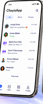Chat phone mockup